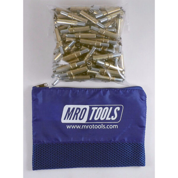 MRO Tools K2S50-3/16 Sujetadores Cleco Operadas con Pinzas 0-1/4'' Estándar (K-3/16) Juego de 50 Piezas, Con Bolsa de Transporte