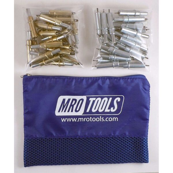 MRO Tools K3S50-5 25 3/16'' y 25 3/32'' Juego de Sujetadores Cleco 0-1/4'' Estándar, Con Bolsa de Transporte