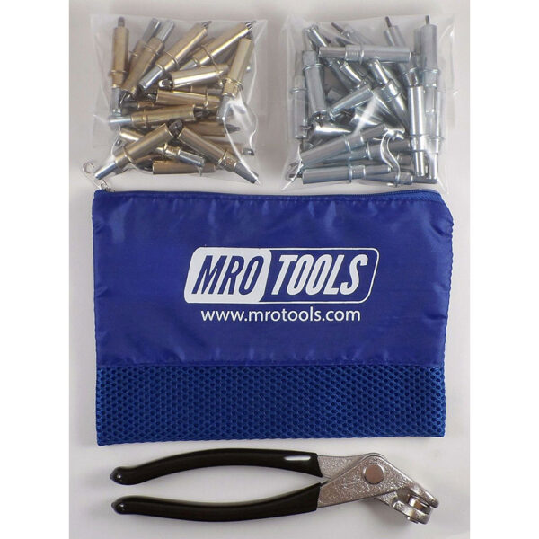 MRO Tools K4S50-5 25 3/16'' y 25 3/32'' Juego de Sujetadores Cleco 0-1/4'' Estándar, Con Bolsa de Transporte