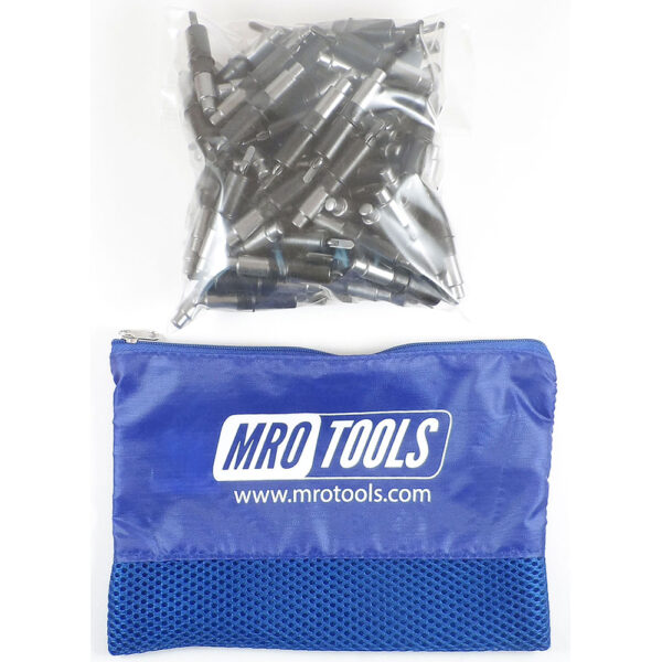 MRO Tools KHD2S50-5/32 Sujetadores Cleco Operadas con Pinzas 0-1/2'' Heavy Duty Juego de 50 Piezas, Con Bolsa de Transporte