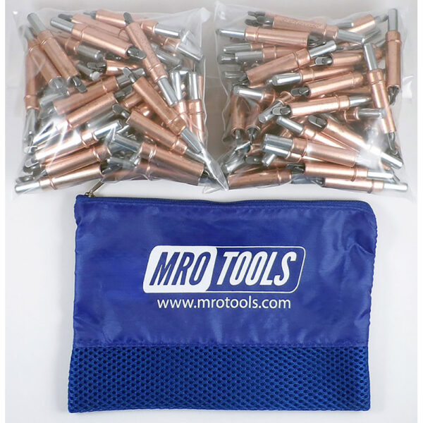 MRO Tools KHD2S150-1/4 Sujetadores Cleco Operadas con Pinzas 0-1/2'' Heavy Duty Juego de 150 Piezas, Con Bolsa de Transporte