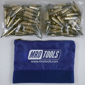 MRO Tools KHD2S500-3/16 Sujetadores Cleco Operadas con Pinzas 0-1/2'' Heavy Duty Juego de 500 Piezas, Con Bolsa de Transporte