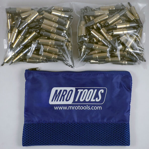 MRO Tools KHD2S450-3/16 Sujetadores Cleco Operadas con Pinzas 0-1/2'' Heavy Duty Juego de 450 Piezas, Con Bolsa de Transporte