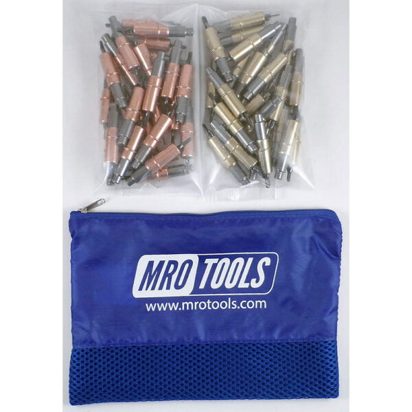 MRO Tools KHD3S50-1 25 1/8'' y 25 3/16'' Juego de Sujetadores Cleco 0-1/2'' Heavy Duty, Con Bolsa de Transporte