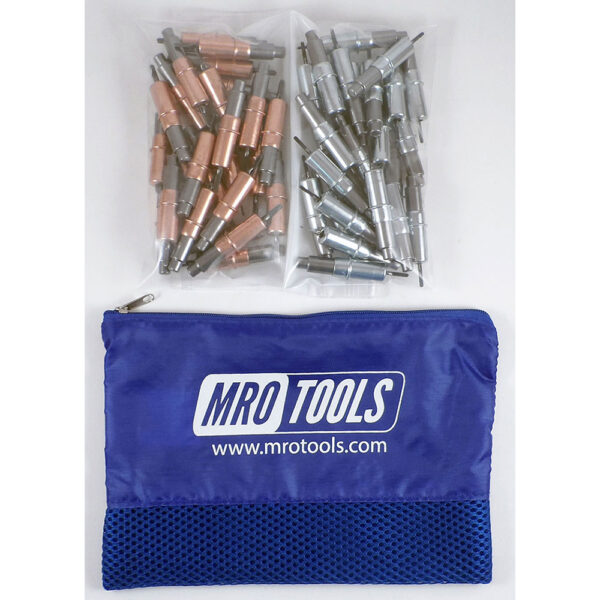 MRO Tools KHD3S50-3 25 1/8'' y 25 3/32'' Juego de Sujetadores Cleco 0-1/2'' Heavy Duty, Con Bolsa de Transporte
