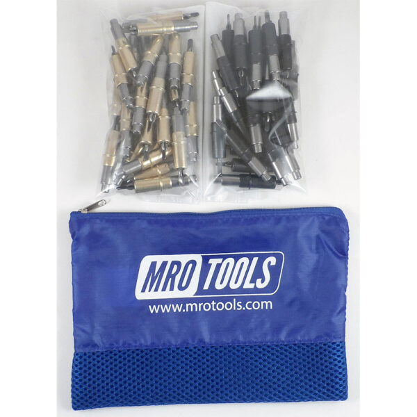 MRO Tools KHD3S50-4 25 3/16'' y 25 5/32'' Juego de Sujetadores Cleco 0-1/2'' Heavy Duty, Con Bolsa de Transporte
