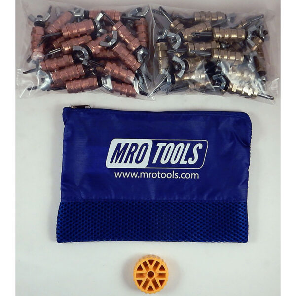MRO Tools KWN4S50-1 25 1/8'' y 25 3/16'' Juego de Sujetadores Cleco 0-1/2'' con Tuerca de Mariposa 0-1/2'' Estándar, Con Herramienta HBHT y Bolsa de Transporte