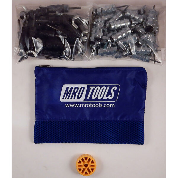 MRO Tools KWN4S50-6 25 5/32'' y 25 3/32'' Juego de Sujetadores Cleco 0-1/2'' con Tuerca de Mariposa 0-1/2'' Estándar, Con Herramienta HBHT y Bolsa de Transporte