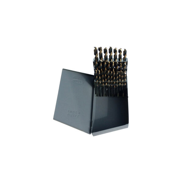 HSJOHD26L Conjunto de Brocas Jobber 26PC, A - Z (Tama?os de Letra) HSS Negro y Dorado
