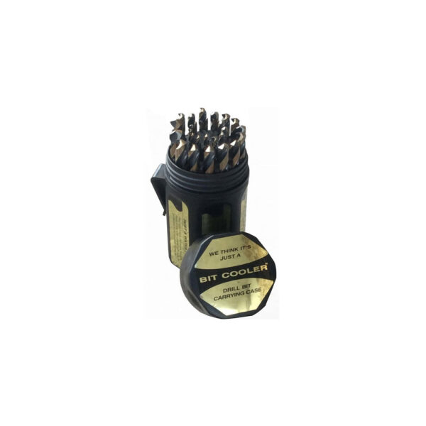 HSJOHD29FP Conjunto de Brocas Jobber 29PC, 1/16 - 1/2 (Incrementos de 1/64) HSS Negro y Dorado, Estuche de Pl?stico