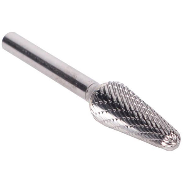 Omega Technologies SL6 Bur de Carburo S?lido de Corte Doble, Cono (Extremo de Radio 14 Grados de Conicidad), 5/8'' x 1-5/16''