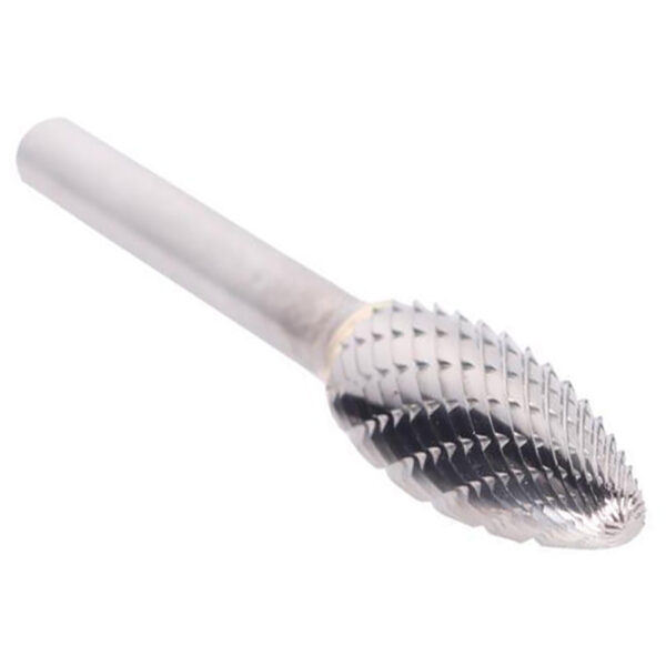 Omega Technologies SH6 Bur de Carburo S?lido de Corte Doble, Llama, 5/8'' x 1-7/16''