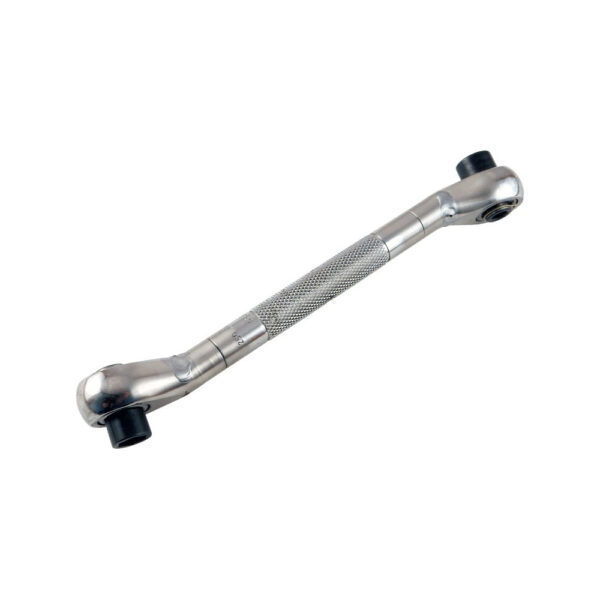 Omega Technologies OMDD1F Roller Ratchet Desplazado de Doble Extremo de Bajo Perfil con Dado Escalonado, 5-Hex