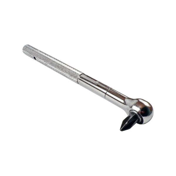 Omega Technologies RR40L-P1 Roller Ratchet Reversible de Manija Larga, #1 Punta Phillips