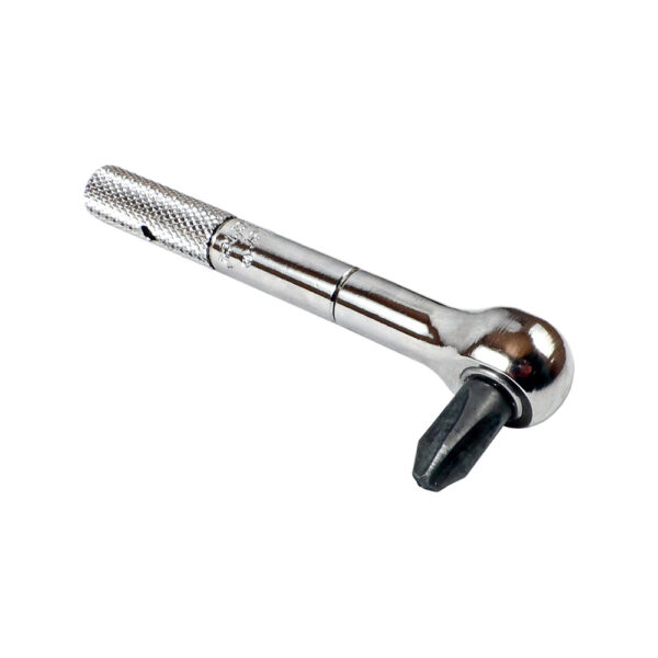 Omega Technologies RR40S-P3 Roller Ratchet de Manija Corta Reversible, #3 Punta Phillips