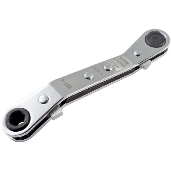 Omega Technologies ATBRO2125 Llave ''Offset'' de Boca Cerrada con Trinquete 7/32'' x 1/4''