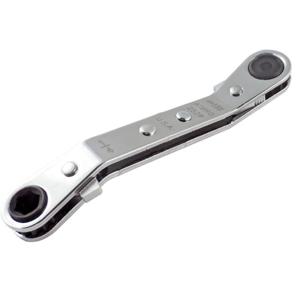 Omega Technologies ATBRO2528 Llave ''Offset'' de Boca Cerrada con Trinquete 1/4'' x 9/32''