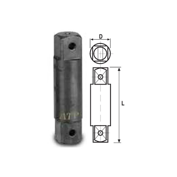 ATP Z1216 Extensión De Doble Entrada Macho Para Dados De 16'', Impulsor Cuadrado De 3/4''