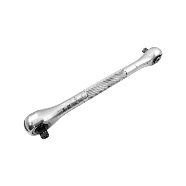 Omega Technologies RR2E130SP Heavy Duty Roller Ratchet de Doble Extremo, 1/4'' Impulsión Cuadrado