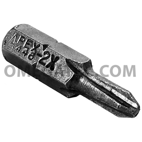 446-2X-100PK Apex 1/4'' Puntas Phillips #2, Paquete de 100