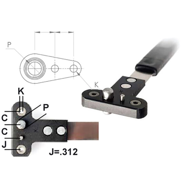 NPJ518FH Nut Plate Jig Estandar de Ala Singular (SWS)