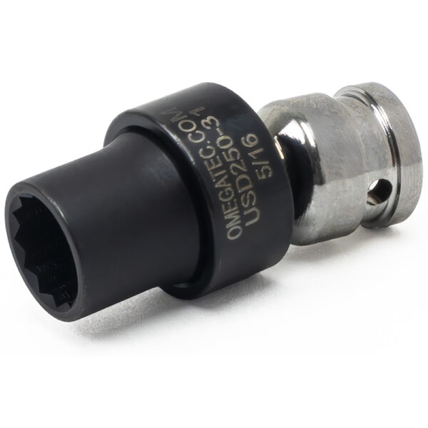 Omega Technologies USD250-31 5/16'' Dado Giratorio de Bajo Perfil de 12 Puntas, Impulsión Cuadrado de 1/4''