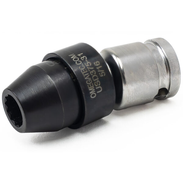 Omega Technologies USD375-31 5/16'' Dado Giratorio de Bajo Perfil de 12 Puntas, Impulsión Cuadrado de 3/8''