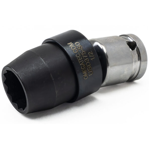 Omega Technologies USD375-50 1/2'' Dado Giratorio de Bajo Perfil de 12 Puntas, Impulsión Cuadrado de 3/8''