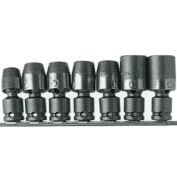 APU37M Apex Juego de Llaves Universales Métricas Estándar de 7 Piezas, Métrica, Impulsión Cuadrado de 3/8''