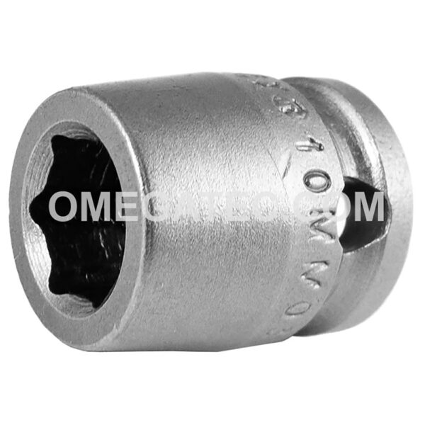 10MM03 Apex 10mm Dado de Impacto Corto Métrico de 6 Puntos, Impulsión Cuadrado de 3/8''