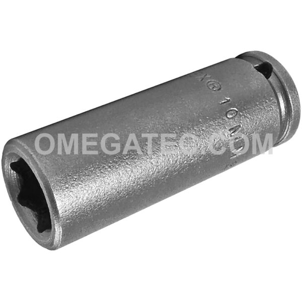 10MM21 Apex 10mm Dado de Impacto Largo Métrico de 6 Puntos, Impulsión Cuadrado de 1/4''