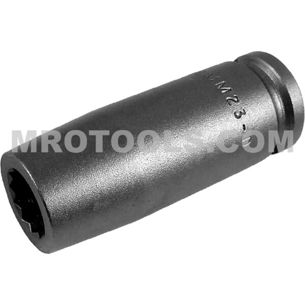 10MM23-D Apex 10mm Dado de Impacto Largo Métrico de 12 Puntos, Impulsión Cuadrado de 3/8''