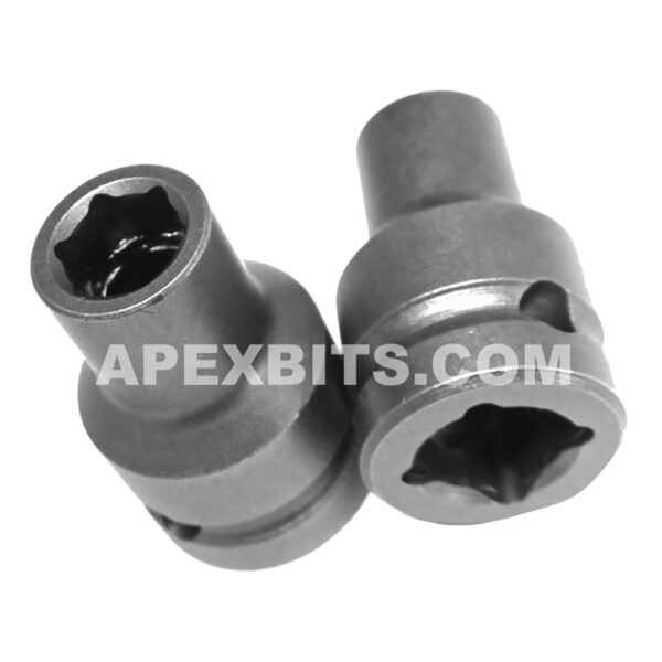 10MM45 Apex 10mm Dado de Impacto Estándar Métrico de 6 Puntos con Pared Delgada, Impulsión Cuadrado de 1/2''