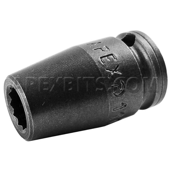 1106-D Apex 3/16'' Dado de Impacto Estándar de 12 Puntos, Impulsión Cuadrado de 1/4''