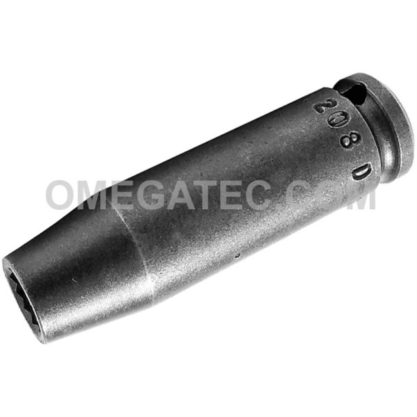 1208-D Apex 1/4'' Dado de Impacto Largo de 12 Puntos, Impulsión Cuadrado de 1/4''