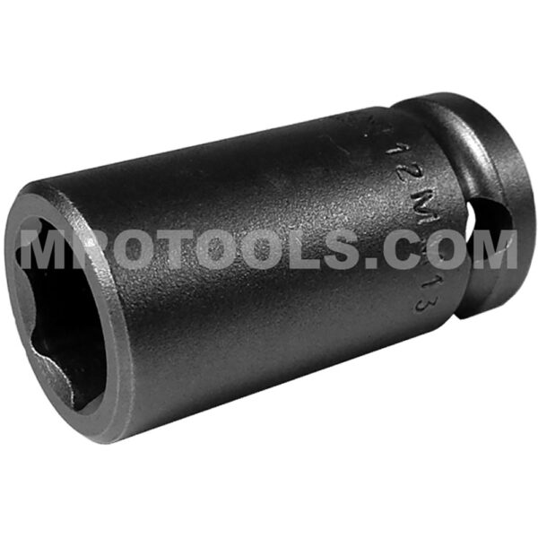 12MM13 Apex 12mm Dado de Impacto Estándar Métrico de 6 Puntos, Impulsión Cuadrado de 3/8''