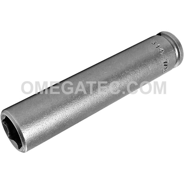 1314 Apex 7/16'' Dado de Impacto Extra Largo de 6 Puntos, Impulsión Cuadrado de 1/4''