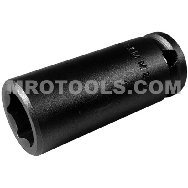 13MM23 Apex 13mm Dado de Impacto Largo Métrico de 6 Puntos, Impulsión Cuadrado de 3/8''