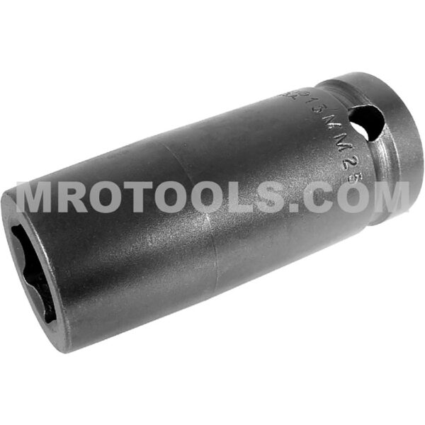 13MM25 Apex 13mm Dado de Impacto Largo Métrico de 6 Puntos, Impulsión Cuadrado de 1/2''