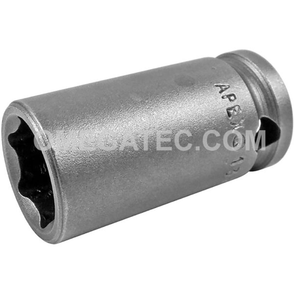 13MM43 Apex 13mm Dado de Impacto Estándar Métrico de 6 Puntos con Pared Delgada, Impulsión Cuadrado de 3/8''