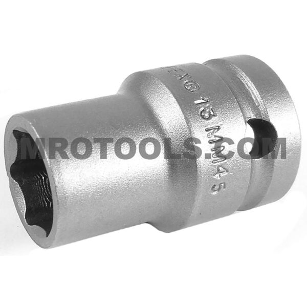 13MM45 Apex 13mm Dado de Impacto Estándar Métrico de 6 Puntos con Pared Delgada, Impulsión Cuadrado de 1/2''