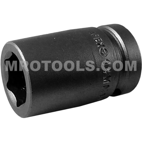 14MM15 Apex 14mm Dado de Impacto Estándar Métrico de 6 Puntos, Impulsión Cuadrado de 1/2''