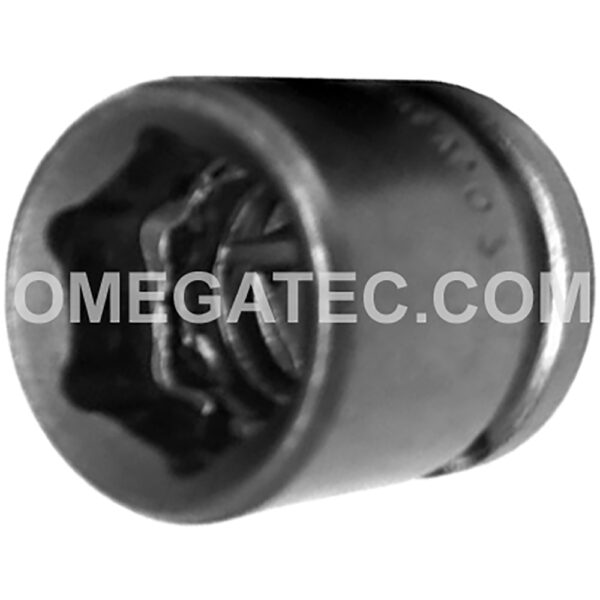 15MM03 Apex 15mm Dado de Impacto Corto Métrico de 6 Puntos, Impulsión Cuadrado de 3/8''