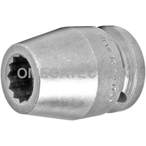 16MM17-D Apex 16mm Dado de Impacto Estándar Métrico de 12 Puntos, Impulsión Cuadrado de 3/4''