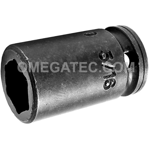1P10 Apex 5/16'' Dado de Impacto Estándar de 6 Puntos, Para Tornillos para Lámina, Tornillos Autoperforantes, Impulsión Cuadrado de 1/4''