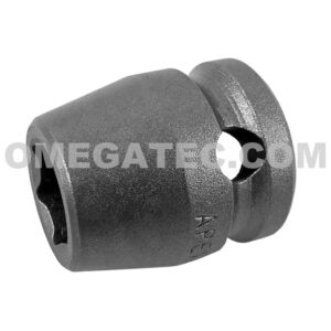 3012 Apex 3/8'' Dado de Impacto Corto de 6 Puntos, Impulsión Cuadrado de 3/8''