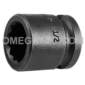 3016-D Apex 1/2'' Dado de Impacto Corto de 12 Puntos, Impulsión Cuadrado de 3/8''