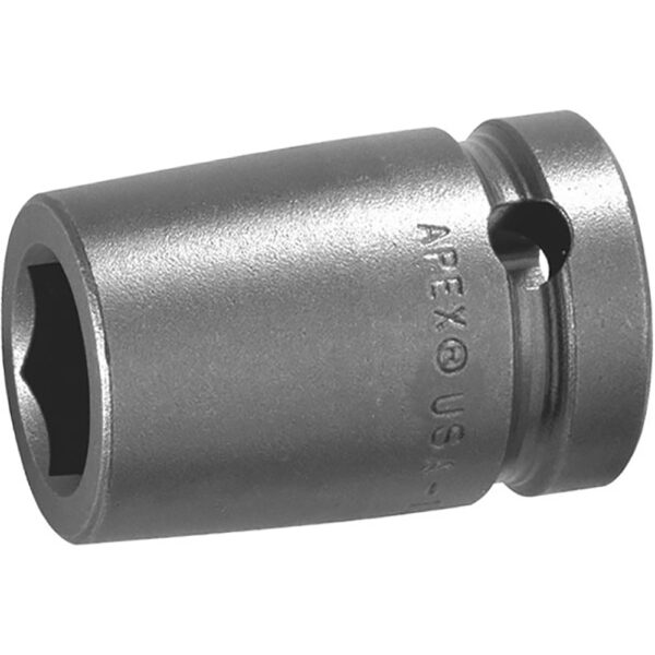 3022 Apex 11/16'' Dado de Impacto Corto de 6 Puntos, Impulsión Cuadrado de 3/8''