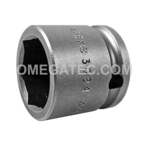 3024 Apex 3/4'' Dado de Impacto Corto de 6 Puntos, Impulsión Cuadrado de 3/8''