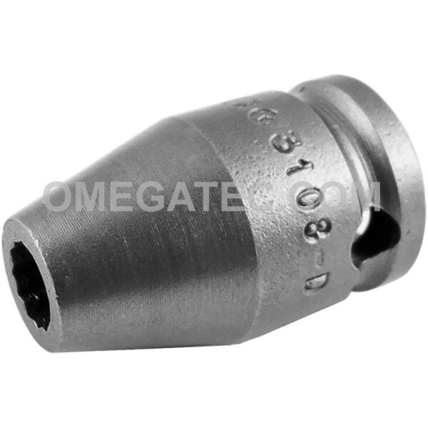 3108-D Apex 1/4'' Dado de Impacto Estándar de 12 Puntos, Impulsión Cuadrado de 3/8''